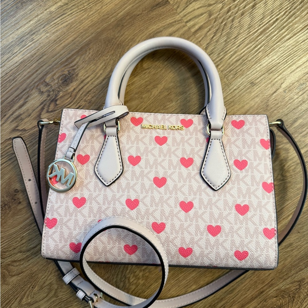 Michael Kors Sheila Small Embellished Signature Logo Satchel